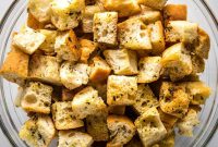 Crispy Homemade Croutons Recipe for Salads & Soups