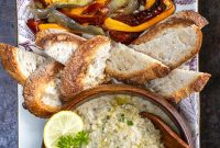 Smoky Eggplant Dip with Roasted Peppers Recipe