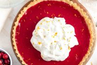 Cranberry Curd Tart Recipe with Buttery Shortbread Crust
