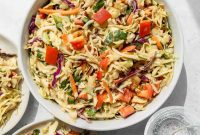 Zesty Southwestern Coleslaw with Cilantro-Lime Dressing