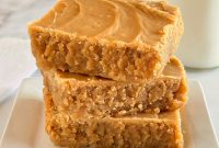 Classic Lunch Lady Peanut Butter Bars Recipe for School Treats