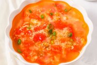 Comforting Tomato and Egg Drop Soup Recipe