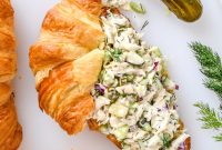 Dill Pickle Chicken Salad Recipe with Crunchy Celery & Herbs