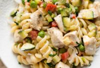 Creamy Chicken Pasta Primavera with Spring Vegetables