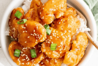 Crispy Sesame Chicken Recipe with Sticky Sweet Sauce