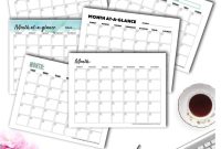Printable Blank Monthly Calendar PDF Template — Free Download
