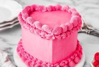 Raspberry Heart Cake Recipe — Romantic Layer Cake with Fresh Berries