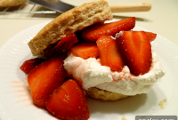 Strawberry and Lime Shortcakes with Fresh Citrus Glaze