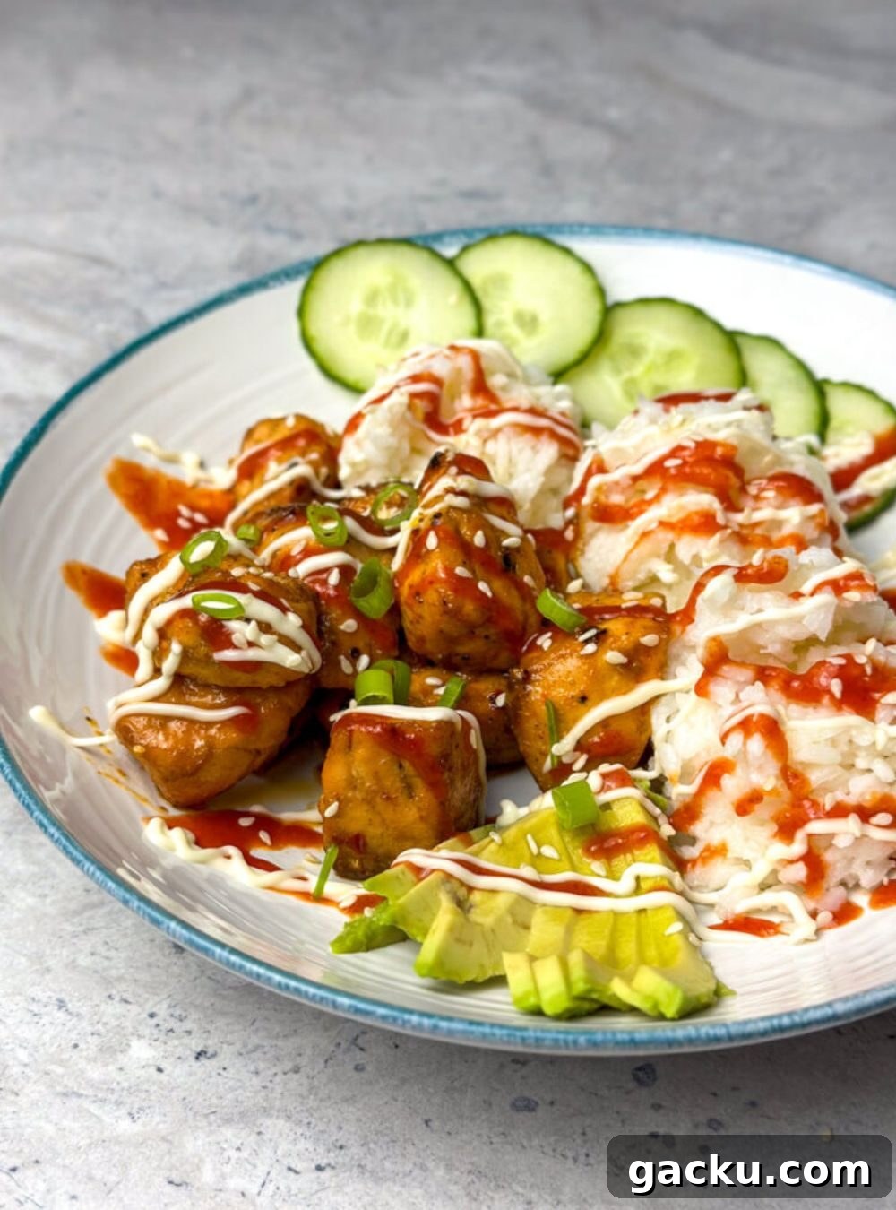 50+ Crowd-Pleasing Summer Recipes for Parties and Gatherings 11 sweet and spicy salmon bowl