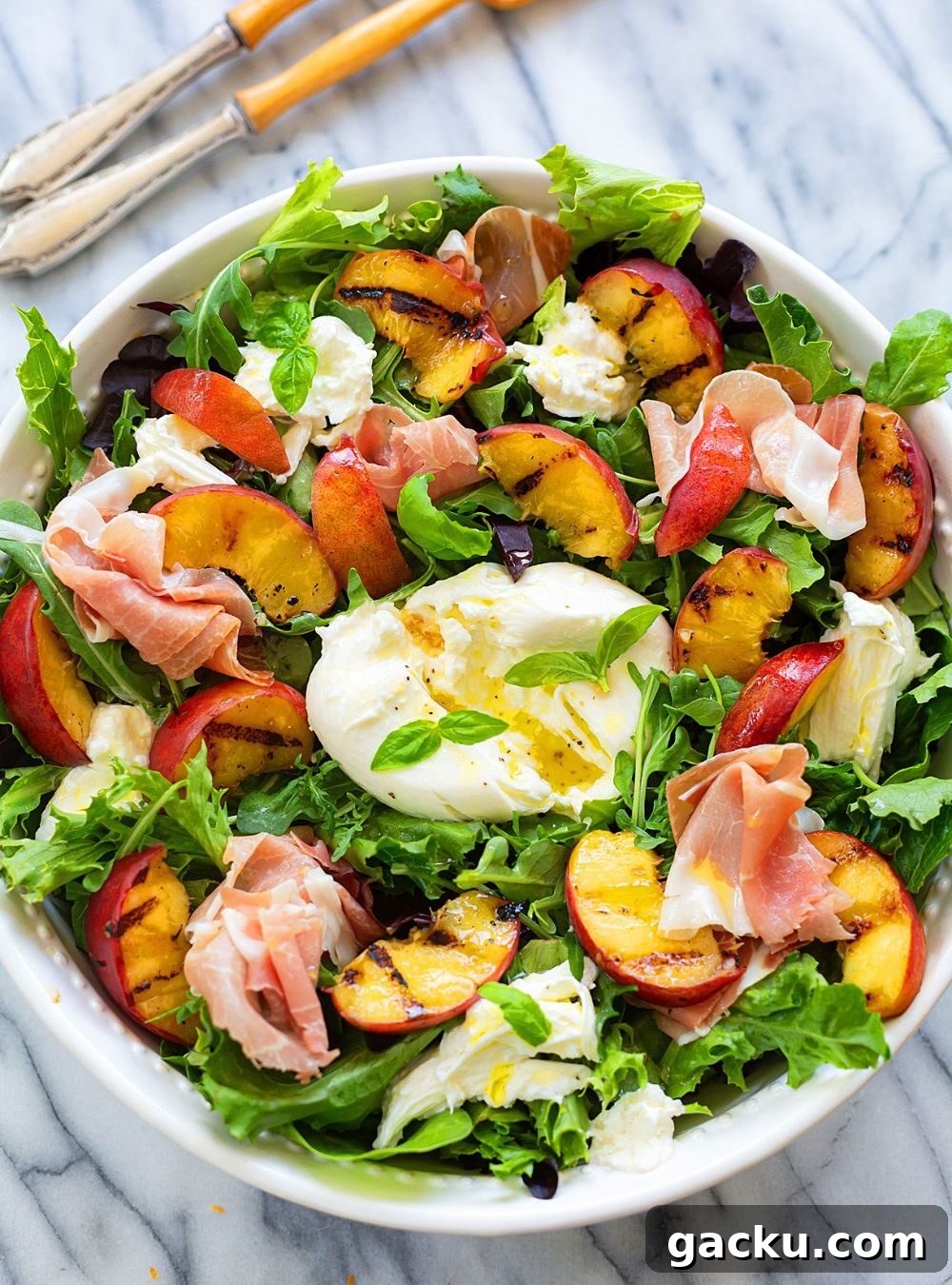 50+ Crowd-Pleasing Summer Recipes for Parties and Gatherings 18 grilled peach and burrata salad