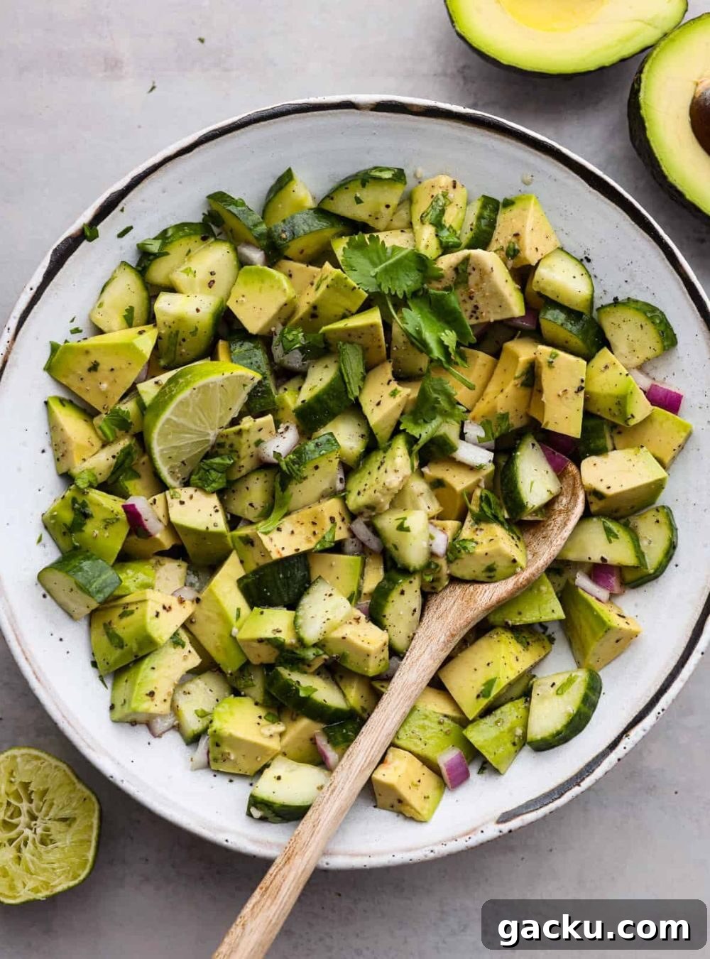 50+ Crowd-Pleasing Summer Recipes for Parties and Gatherings 24 cucumber avocado salad