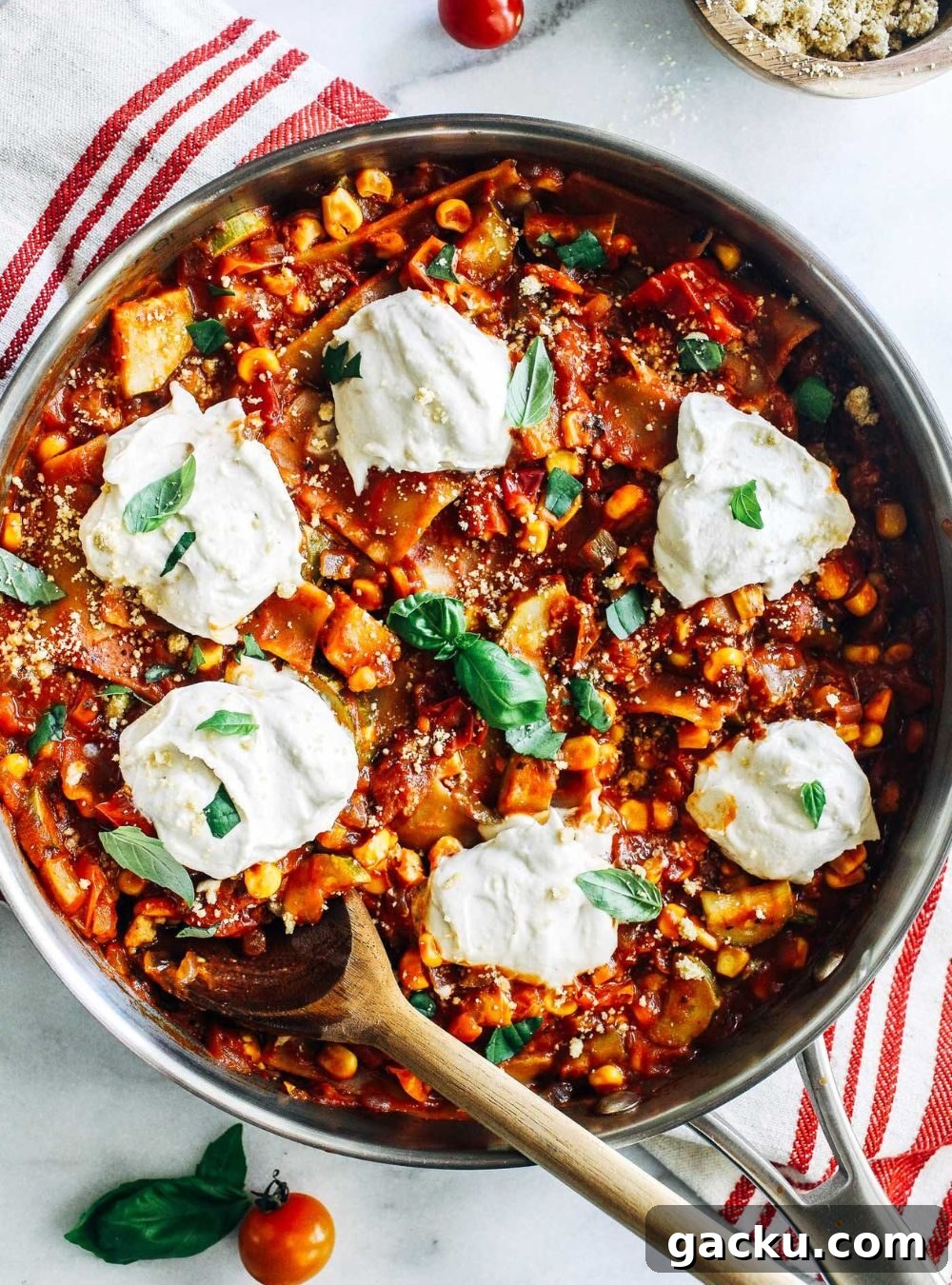 50+ Crowd-Pleasing Summer Recipes for Parties and Gatherings 42 summer vegetable skillet lasagna