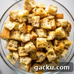 Crispy Homemade Croutons Recipe for Salads & Soups 8 Easy homemade croutons.
