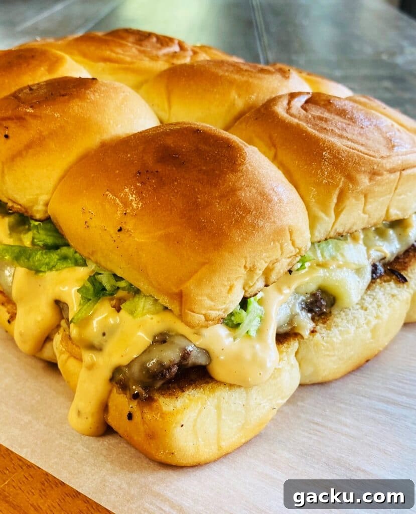 Blackstone Cheeseburger Sliders