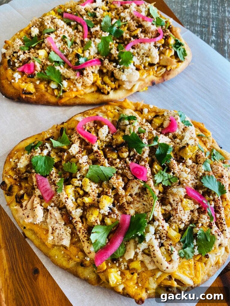 Traeger Mexican Street Corn Pizza