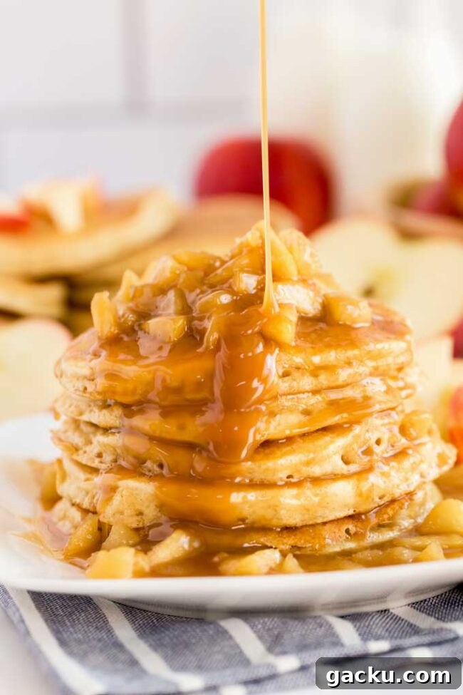 41 Irresistible Griddle Recipes for Every Meal 29 Caramel Apple Pancakes