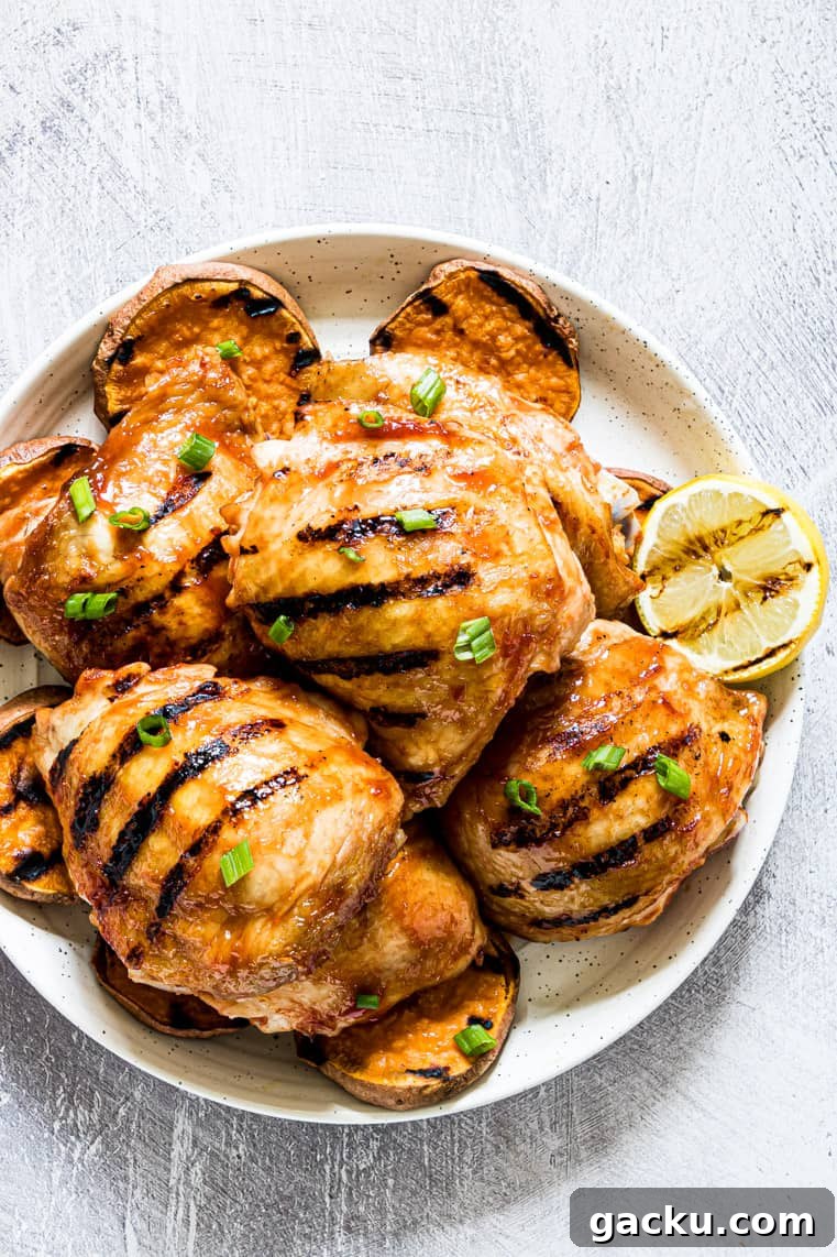 41 Irresistible Griddle Recipes for Every Meal 4 Honey Bourbon Grilled Chicken Thighs
