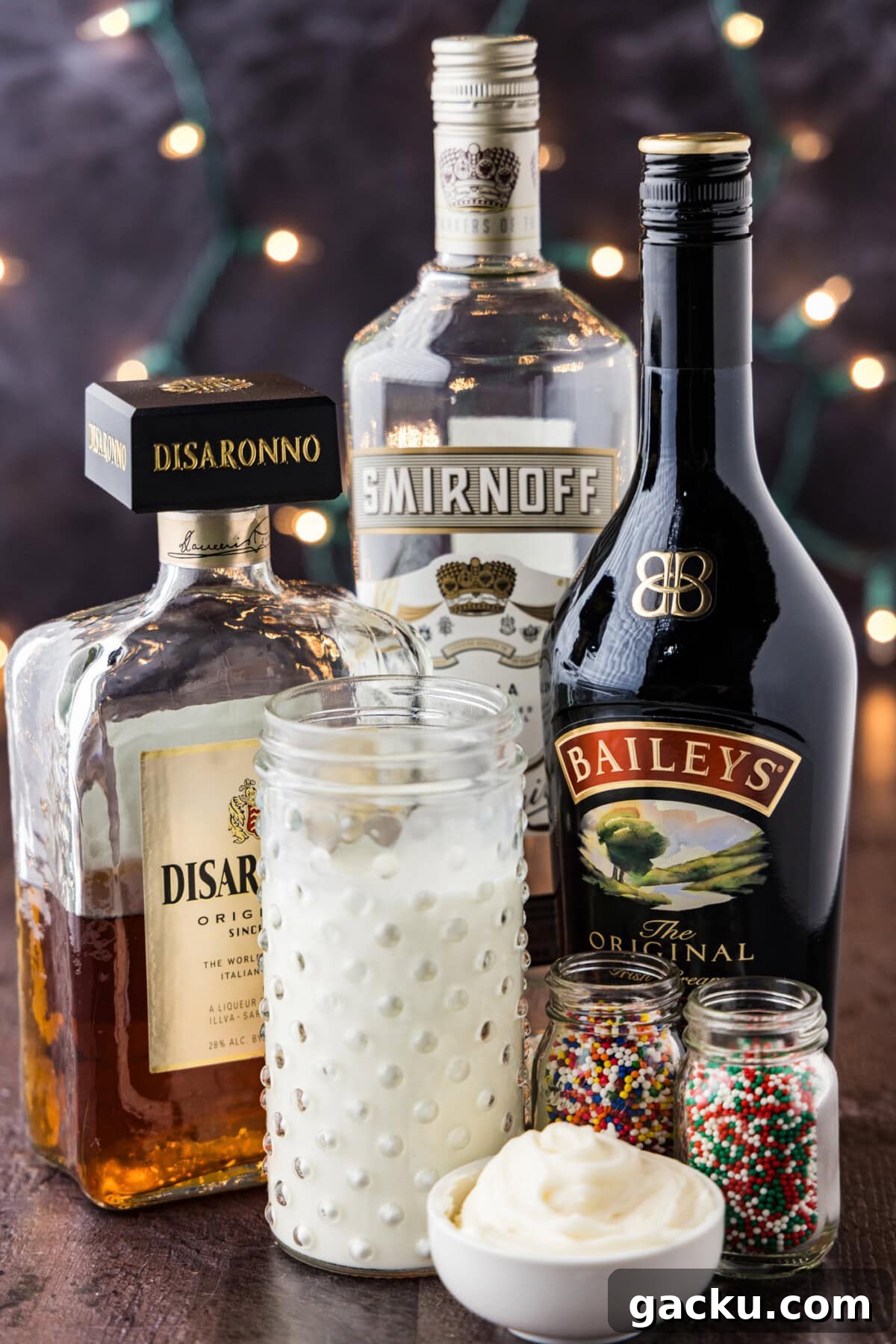 Ingredients for Sugar Cookie Martini