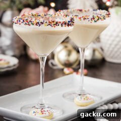 Two Sugar Cookie Martinis on a platter
