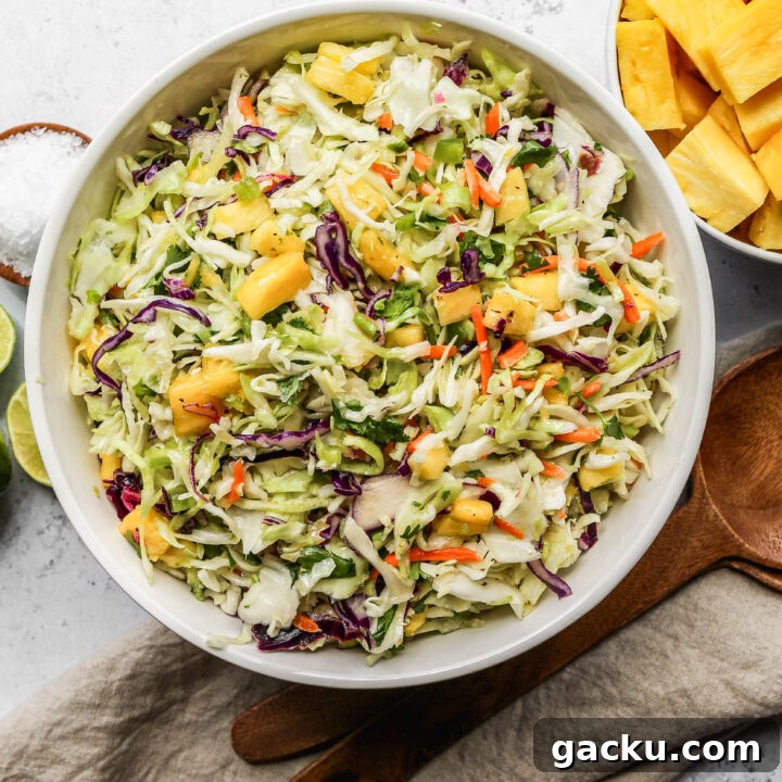 Pineapple Coleslaw