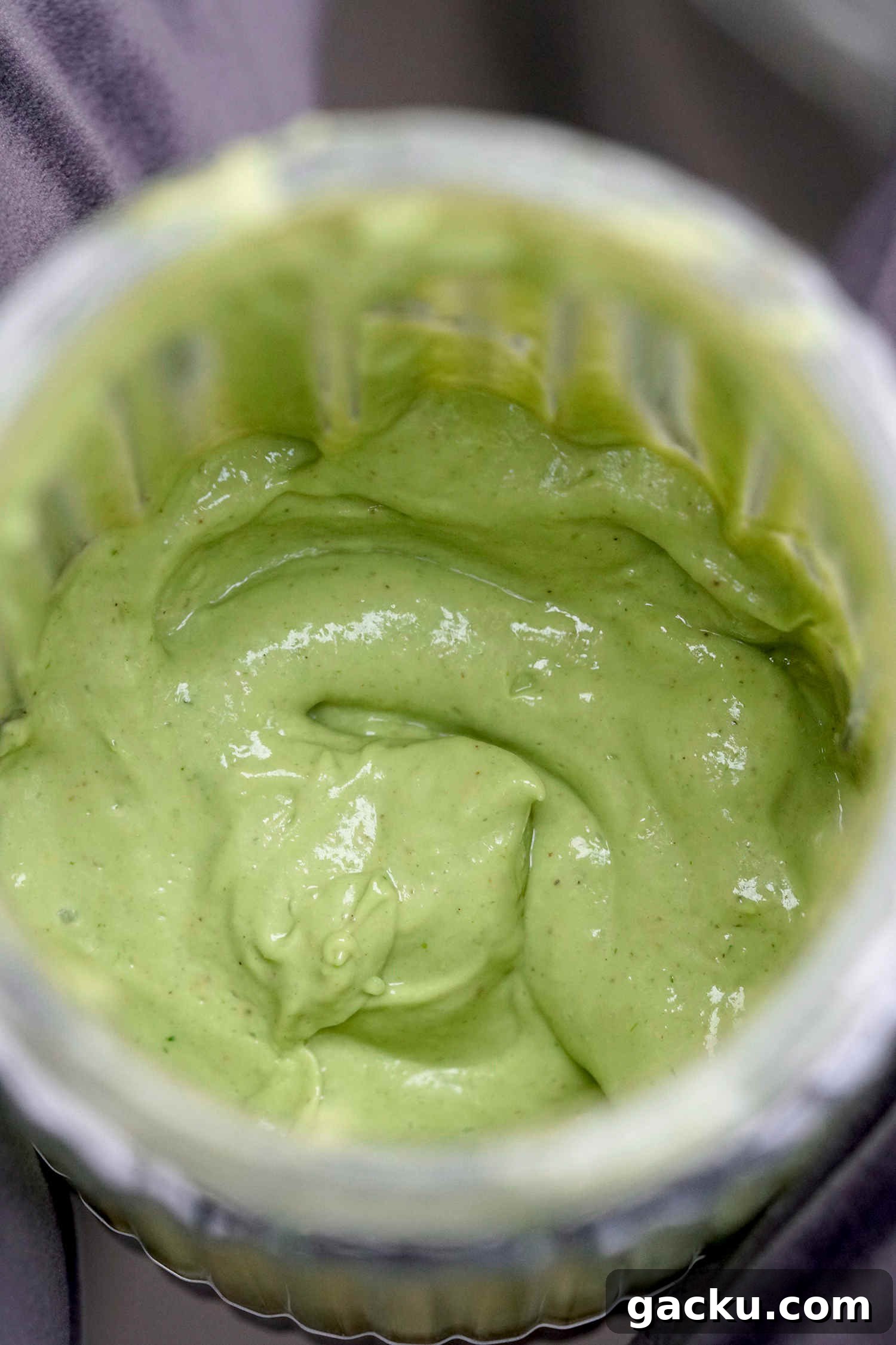 Creamy mayo free avocado dressing for the beet salad.