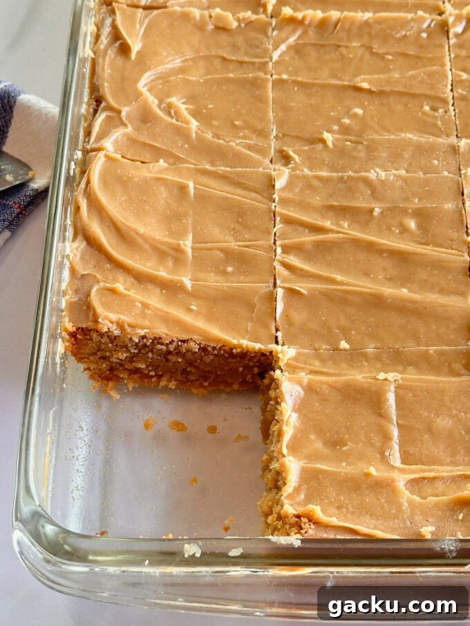 Classic Lunch Lady Peanut Butter Bars Recipe for School Treats 9 Lunch Lady Peanut Butter Bars.