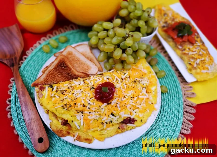 Bacon and cheese omelet recipe