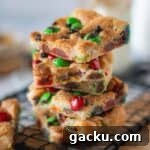 close up image of cake mix cookie bars