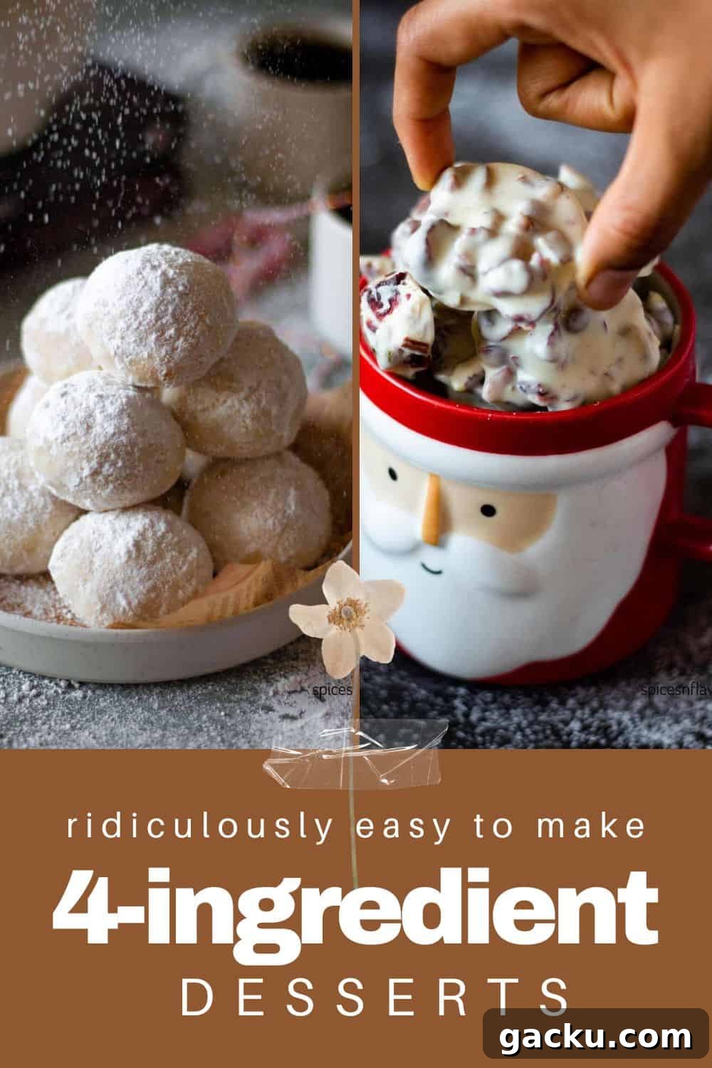 collage of desserts with text in the bottom