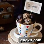 cropped up image of truffles to fit the recipe card