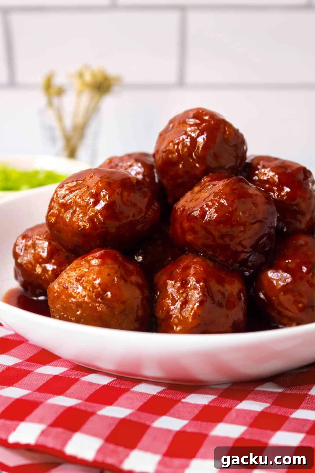17 Tasty Recipes You Can Make with Frozen Meatballs 2 Grape jelly meatballs in a bowl