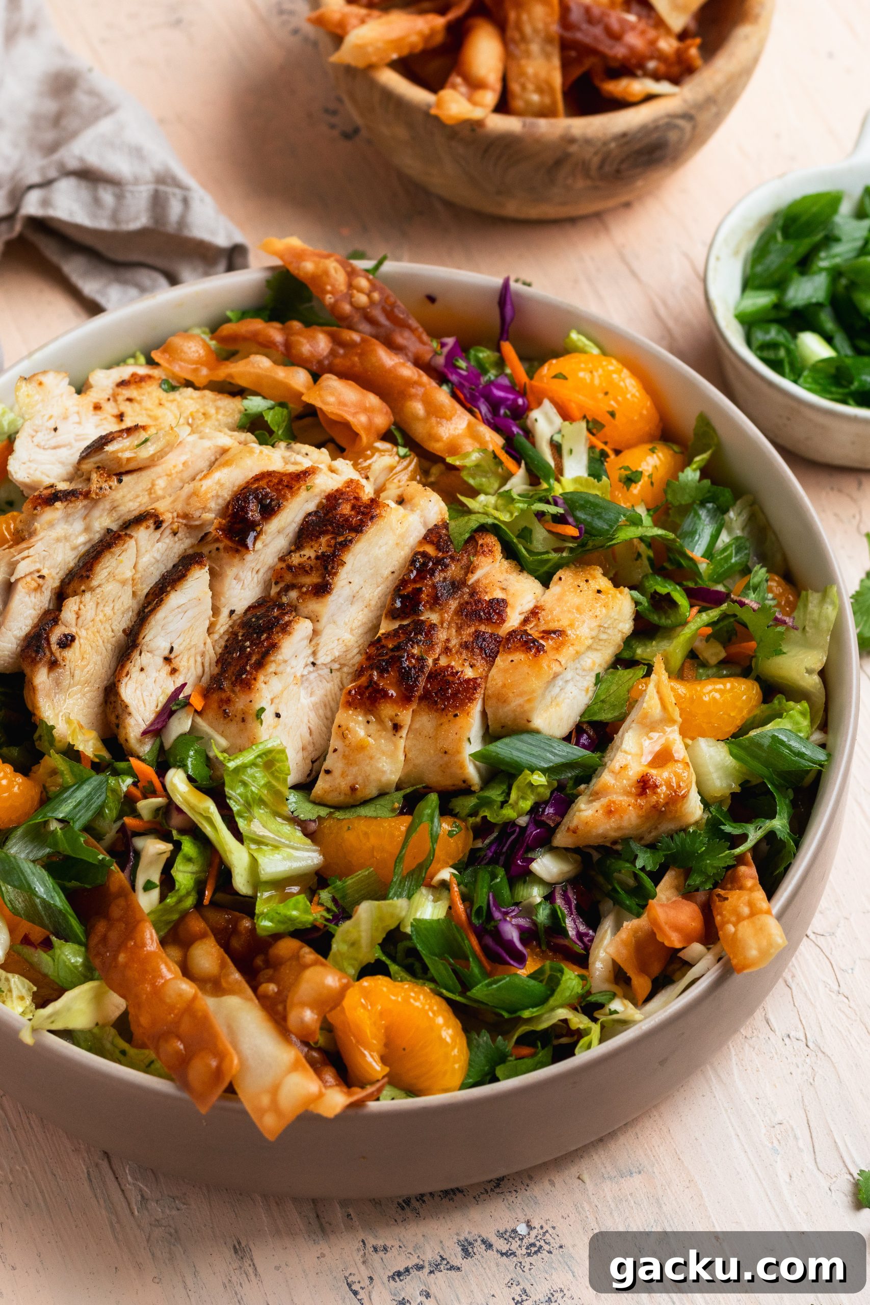 Sesame Orange Chicken Salad with Citrus Vinaigrette 3 Sesame Orange Chicken Salad