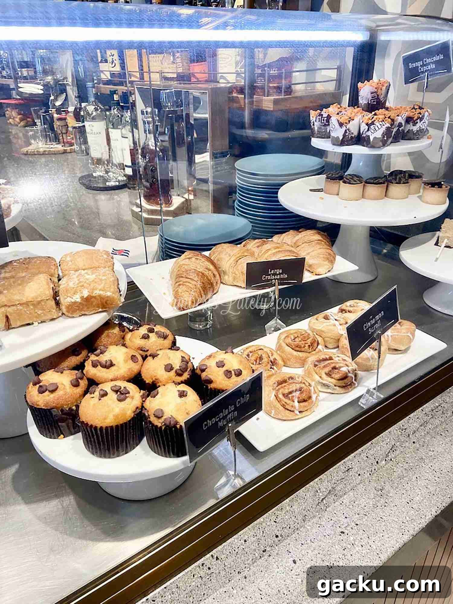 pastries in Cove Cafe coffee shop on the Disney Wonder.
