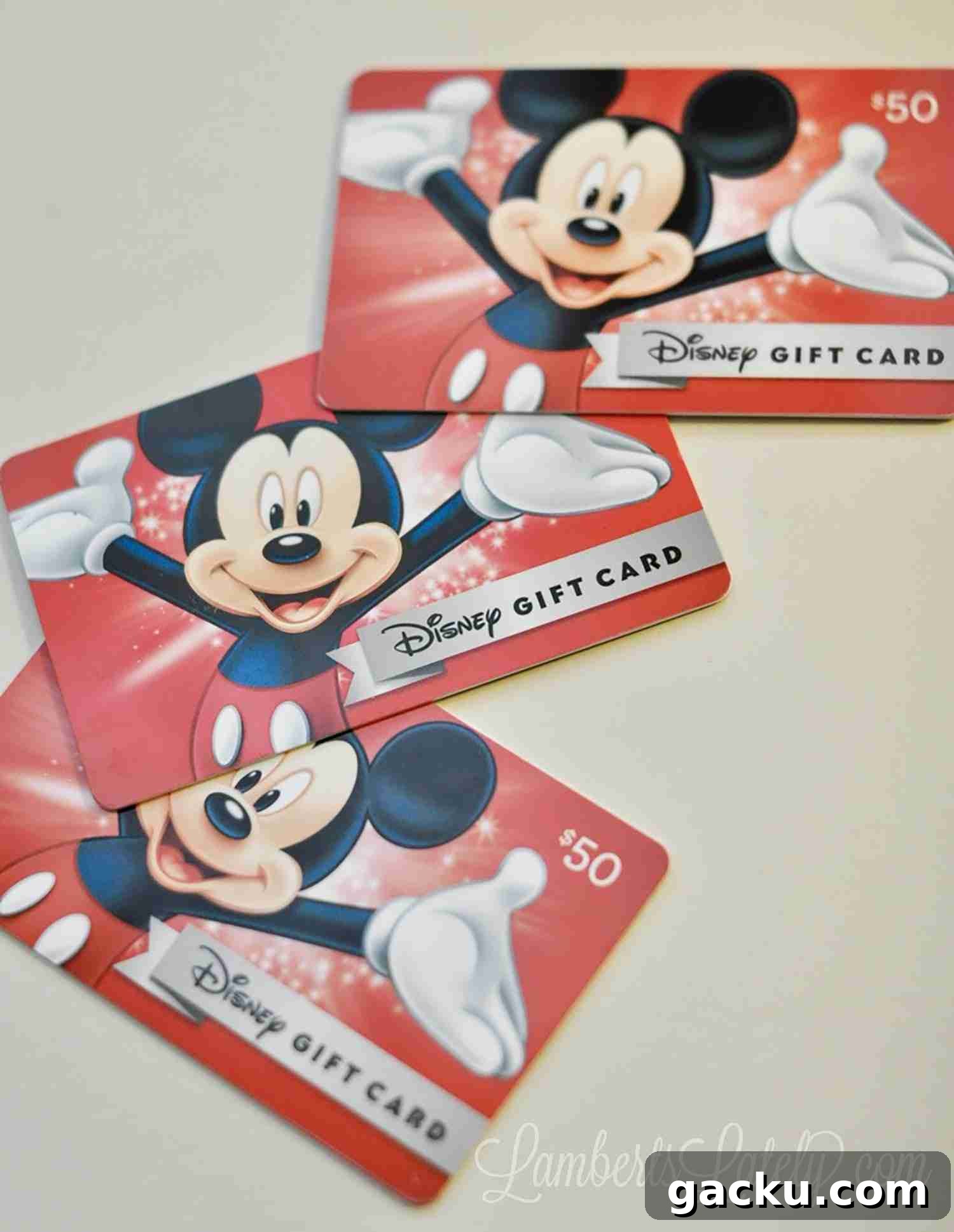 Disney gift cards.