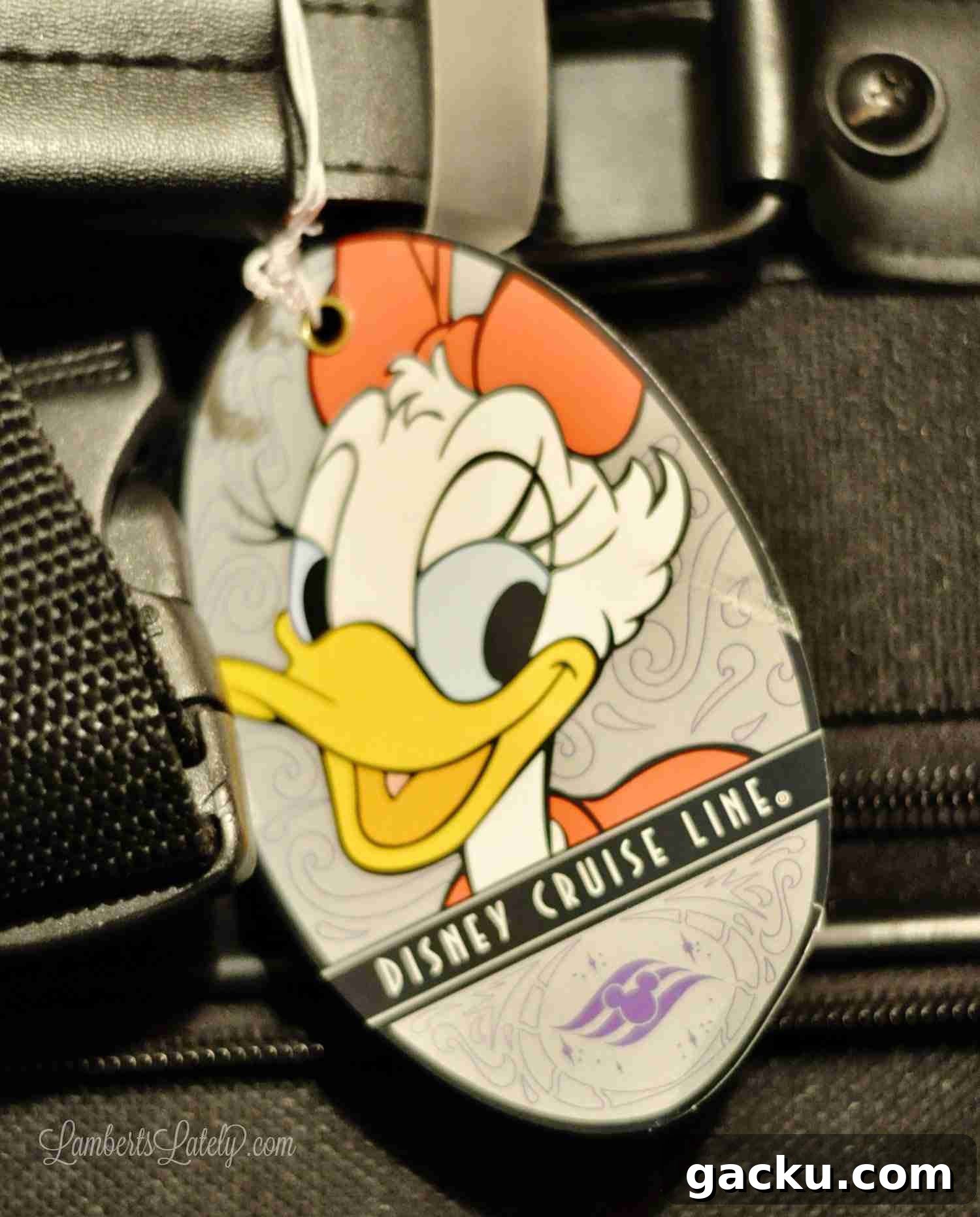 disney luggage tag.