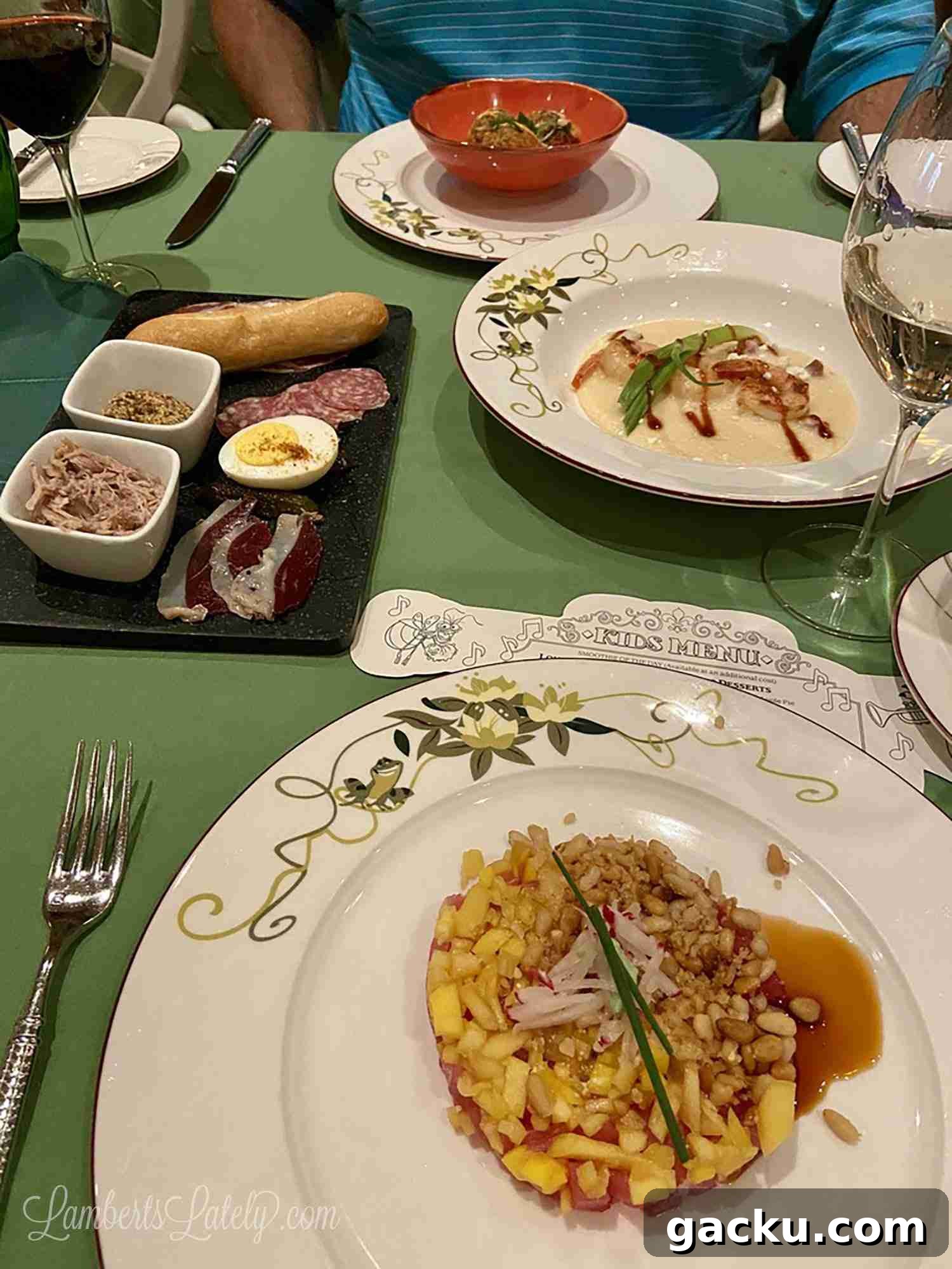 dinner on Disney wonder.