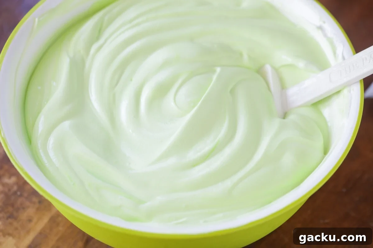 Oogie Boogie Halloween Trifle Recipe: Spooky Layered Dessert Tutorial 4 Green white chocolate pudding mousse.