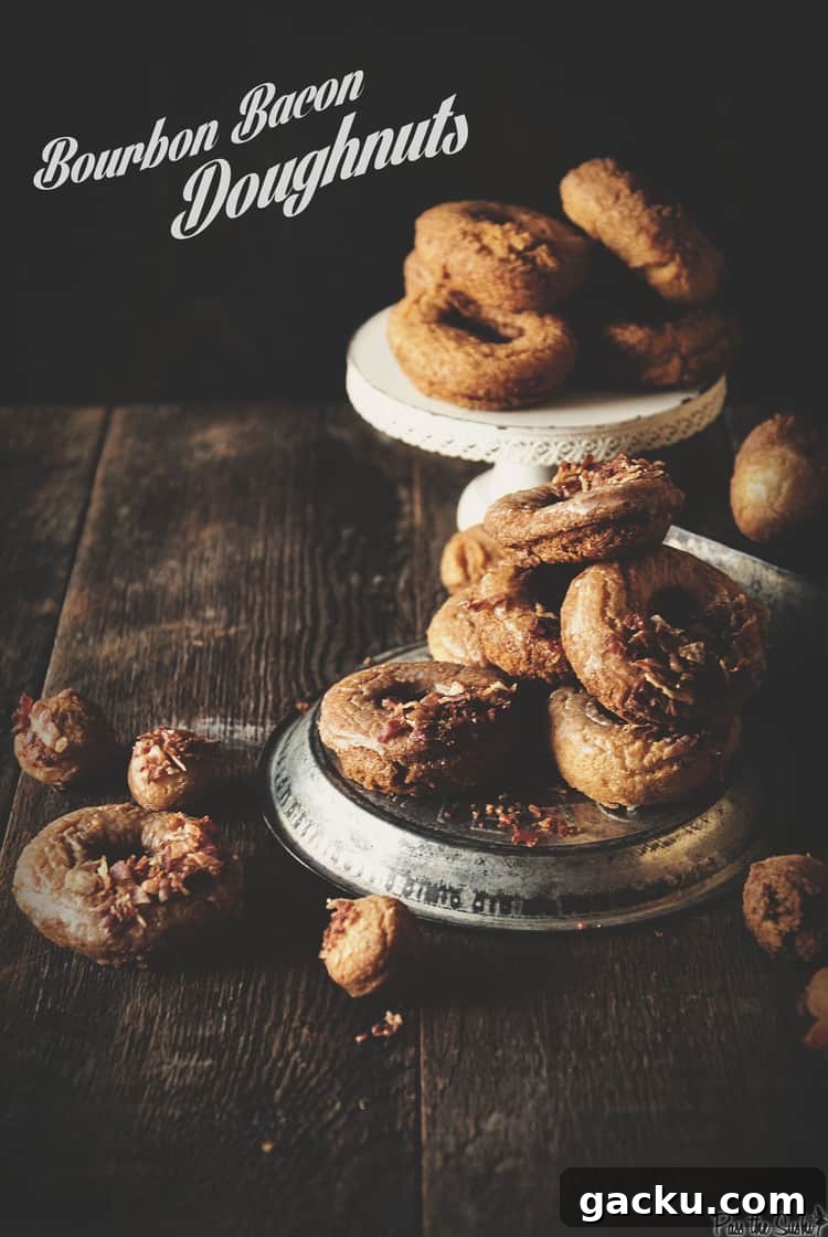 Bourbon Bacon Doughnuts | Kita Roberts PassTheSushi.com