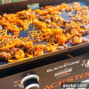 Fajitas on Blackstone.
