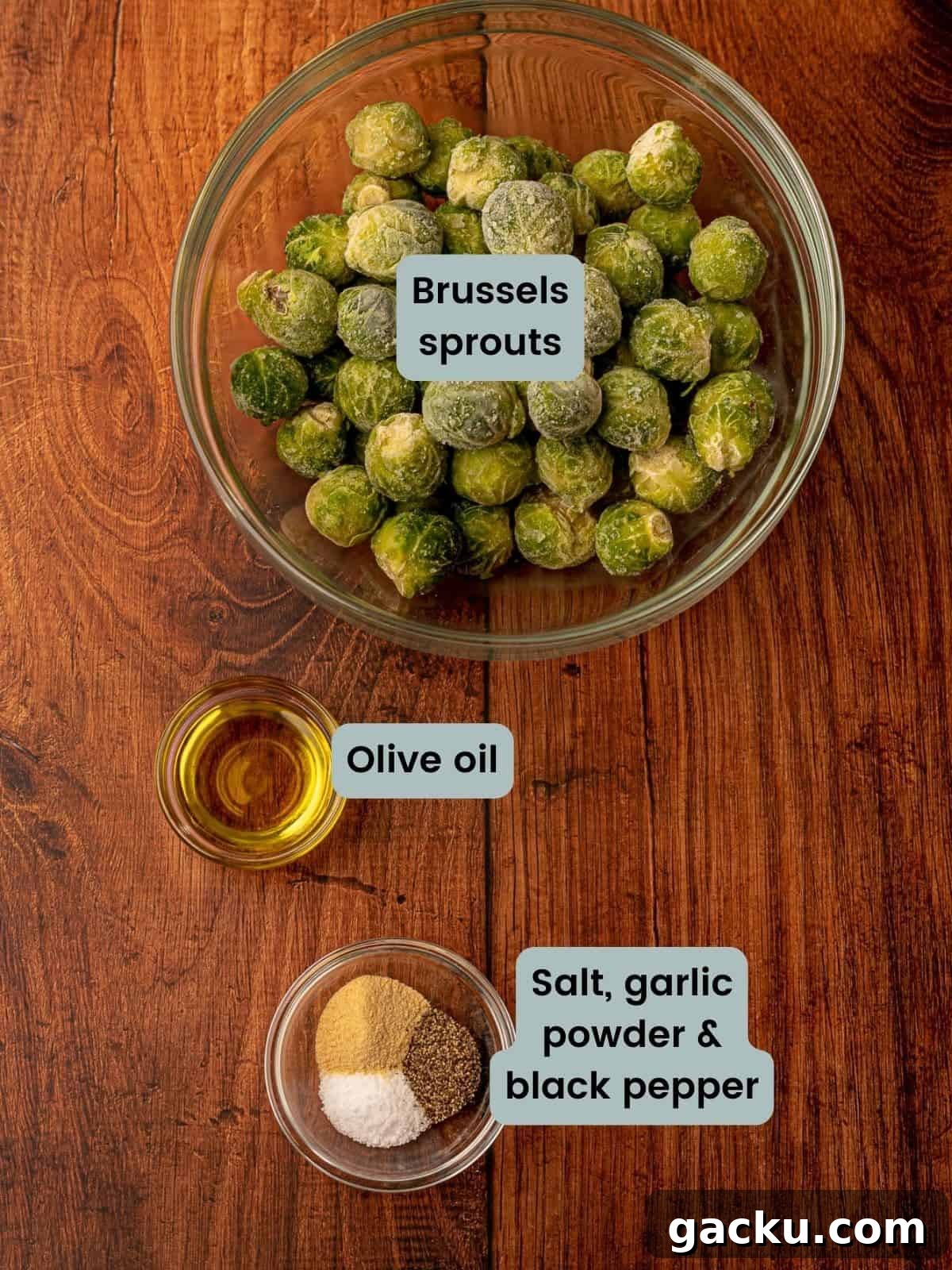 Crispy Air Fryer Frozen Brussels Sprouts Recipe 3 Ingredients to make air fryer brussels sprouts.