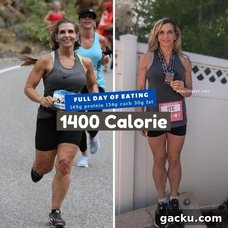 Low-Cal Chocolate Banana Bites with Peanut Butter Filling 9 full day of eating on 1400 calories high protien low fat with before and after weight loss transformation from Amy Roskelley of Health Beet