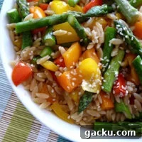 Orzo with Peppers and Asparagus