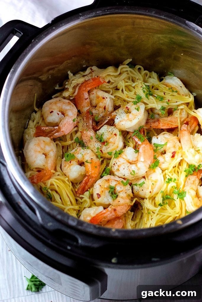 Instant Pot Shrimp Scampi