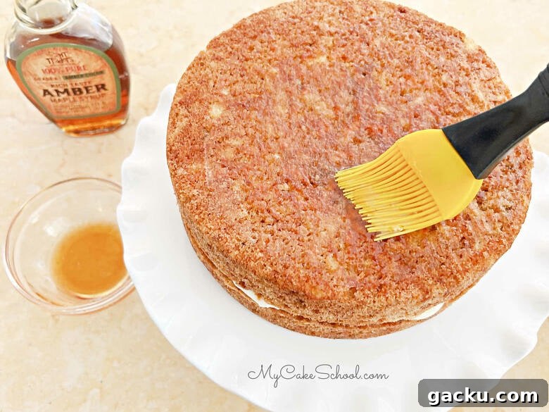 Maple-Glazed Carrot Cake Recipe with Cream Cheese Frosting 9 Maple Carrot Cake