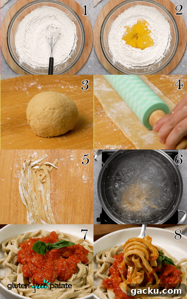 Homemade Gluten-Free Pasta Recipe—No Machine Needed 6 Gluten-free pasta step by step.