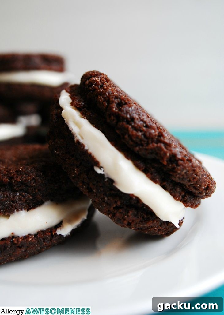 Allergy-Friendly Homemade Oreos — Vegan and Top-8-Free 8 Allergy-friendly Homemade Oreo Recipe by AllergyAwesomeness.com