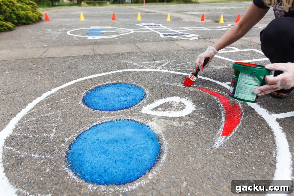 puffy sidewalk paint