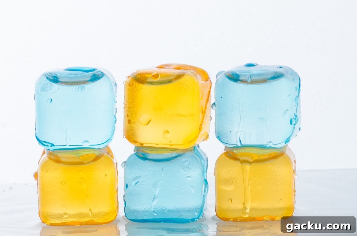 color mixing ice cubes