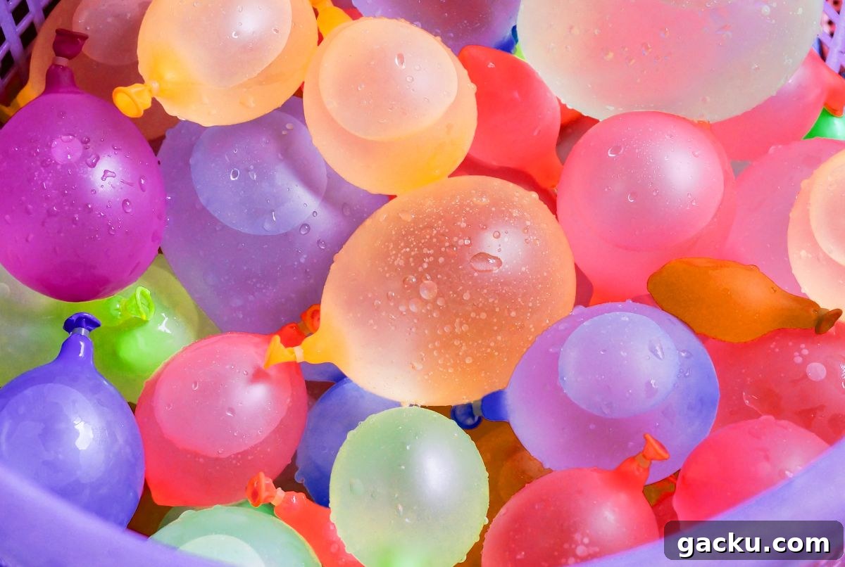 water balloon painting