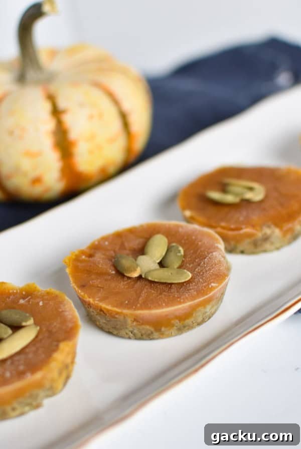 Allergy friendly pumpkin pie bites that are egg free, dairy free, gluten free, and nut free.